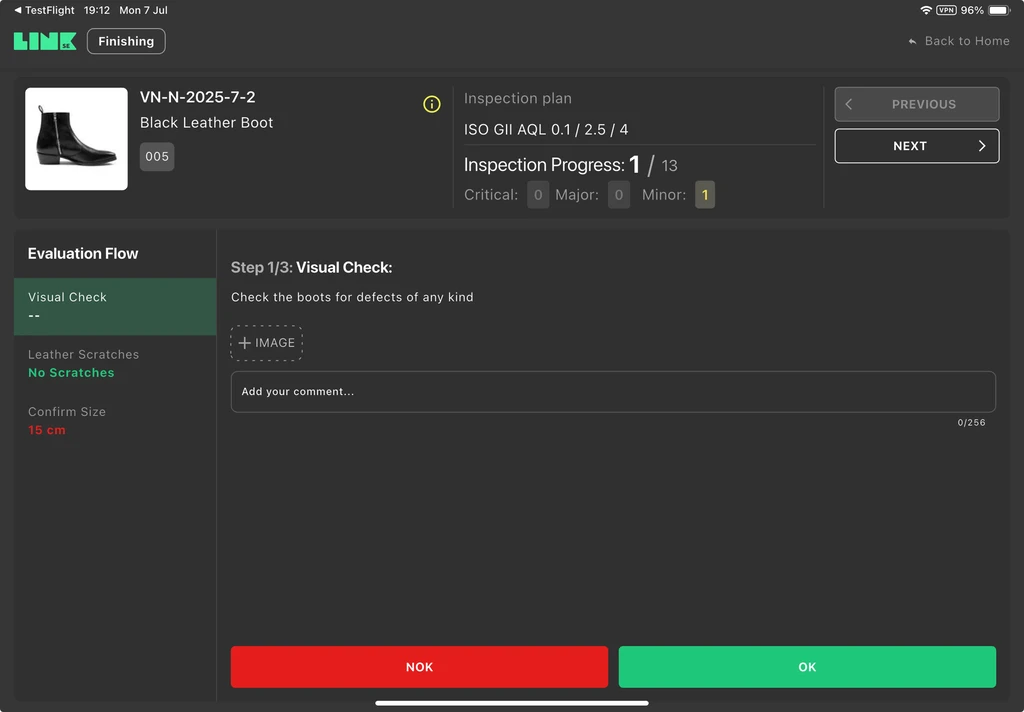 Link SE - Quality Inspection