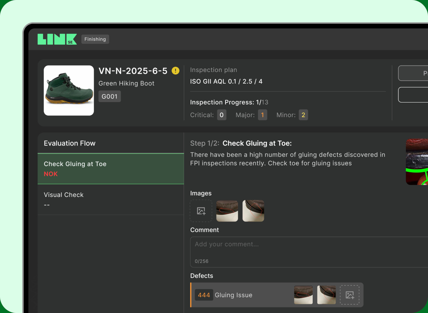 Multi-supplier quality management dashboard